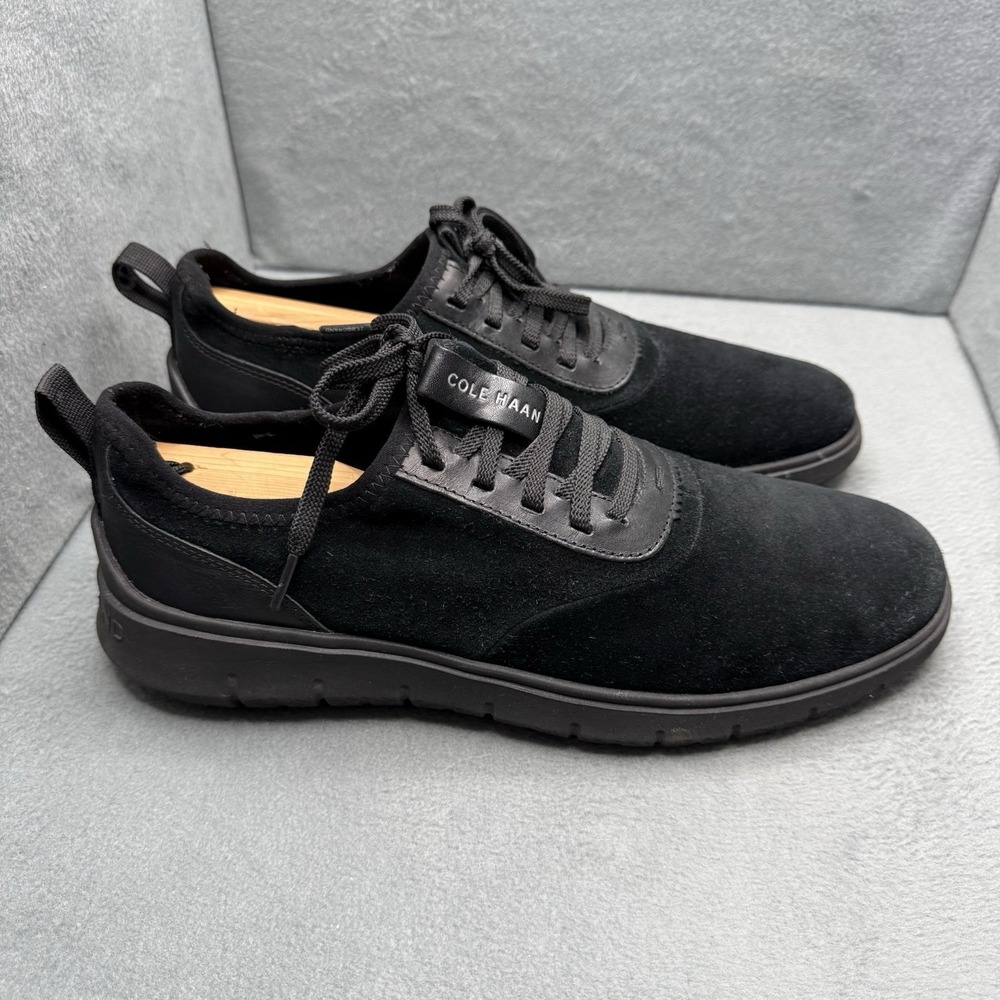 Cole Haan Generation Zerogrand Men's 10 M Black Suede Lace Up Sneakers